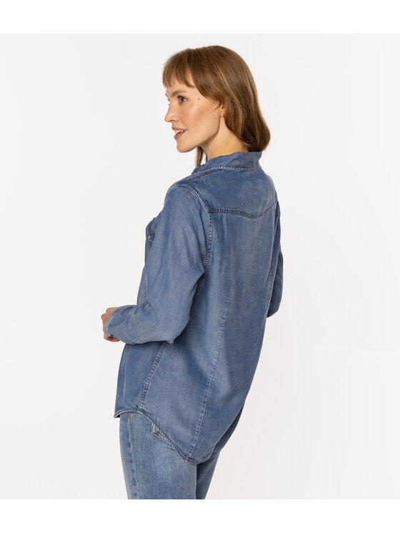 Lee Cooper Lee Cooper Koszula jeansowa CENTA 5018 Niebieski Regular Fit