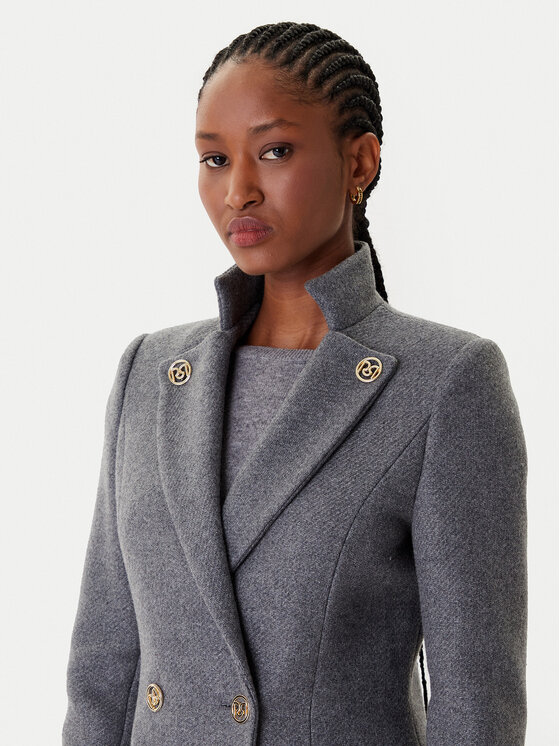 Rinascimento Rinascimento Cappotto di lana CFC0126218003 Grigio Regular Fit