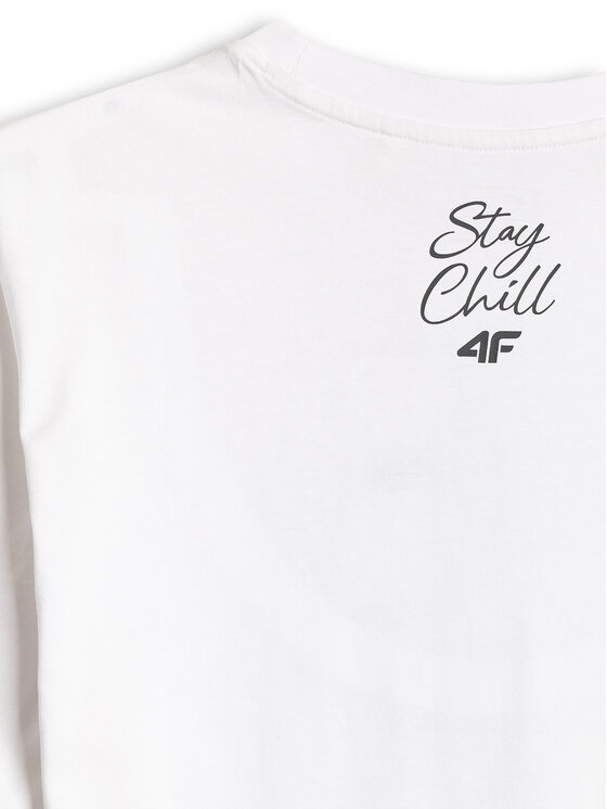 4F 4F T-Shirt SUMMER CODE Biały Regular Fit