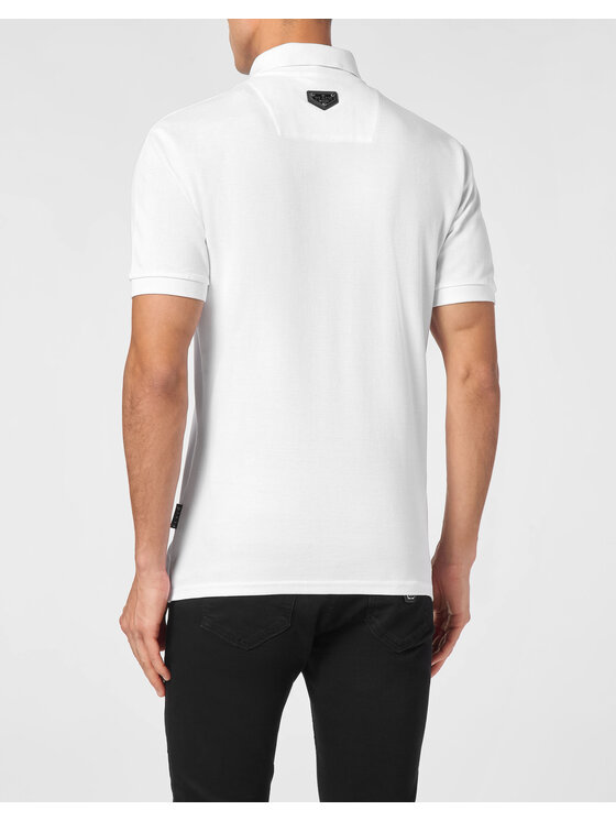 PHILIPP PLEIN PHILIPP PLEIN Polokošile 9407 Bílá Slim Fit