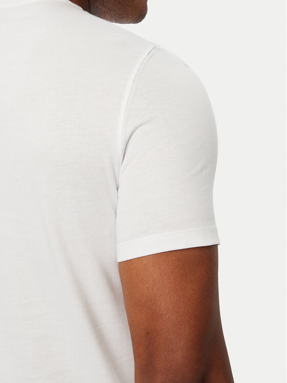 Guess Guess Tricou M6BI49 K6186 Alb Slim Fit