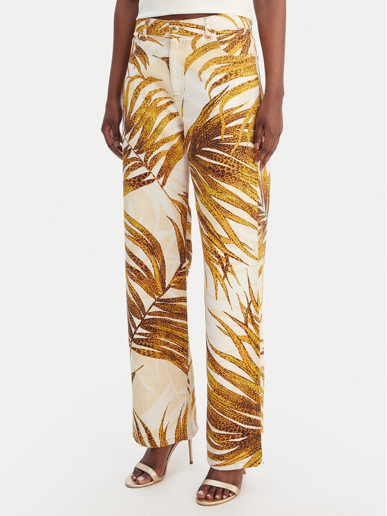 Just Cavalli Just Cavalli Traperice 80PAB5L8 CESCB Écru Loose Fit