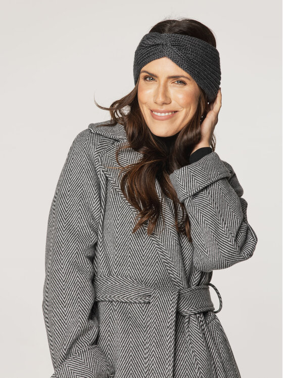 Willsoor Willsoor Płaszcz przejściowy 65363-65364 Szary Regular Fit