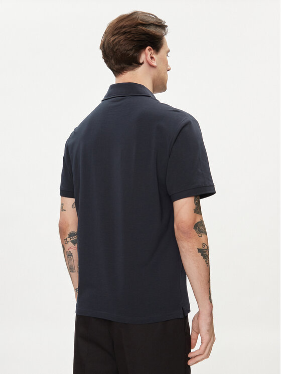 Pepe Jeans Pepe Jeans Тениска с яка и копчета Harper PM542157 Тъмносин Regular Fit