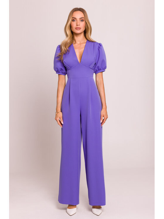 Made of Emotion Made of Emotion Jumpsuit M852 Viola Sexy Straight Fit