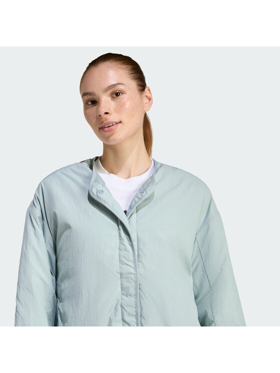 adidas adidas Kurtka przejściowa 159326 Zielony Loose Fit