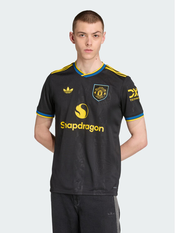 adidas adidas Koszulka techniczna Manchester United 25/26 Third Jersey Czarny Slim Fit
