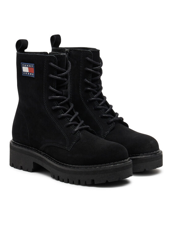 Tommy Jeans Tommy Jeans Šnurovacia obuv Urban EN0EN02630 Čierna