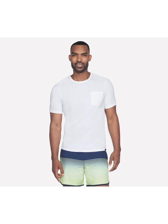 Skechers Skechers T-Shirt TS26-WHT Biały Regular Fit