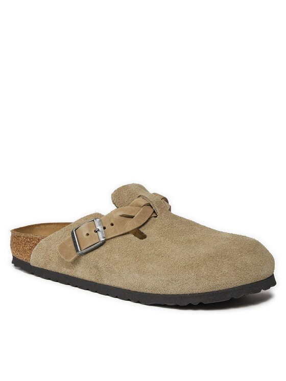 Birkenstock Birkenstock Klapki Boston Braided 1026694 Brązowy