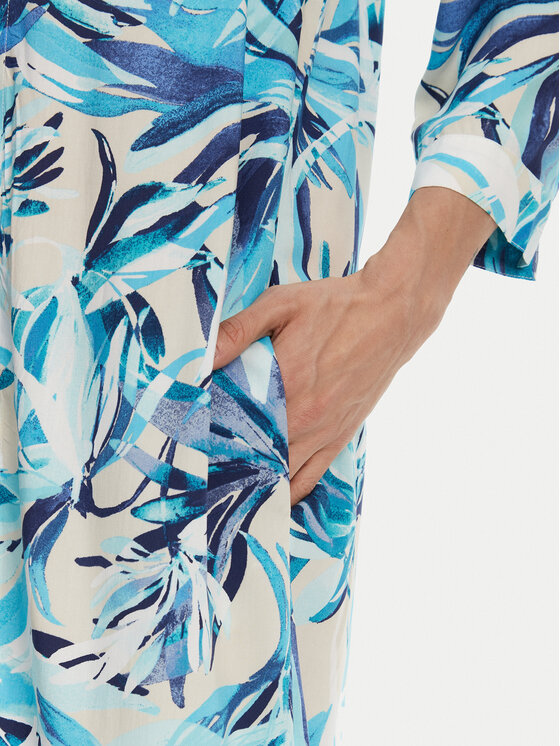 Olsen Olsen Hemdkleid 13002008 Blau Regular Fit