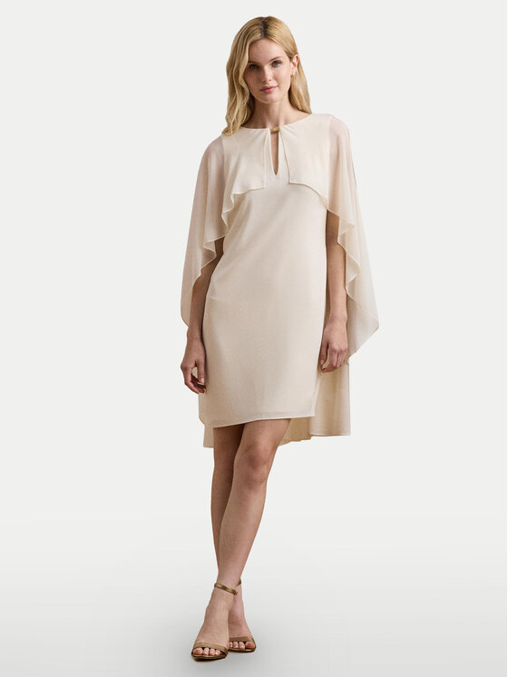 LAUREN RALPH LAUREN LAUREN RALPH LAUREN Cocktail obleka 253957566 Écru Regular Fit