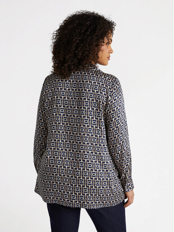 Fiorella Rubino Fiorella Rubino Camicia 5100T001340N0Z4 Blu A-Line Fit