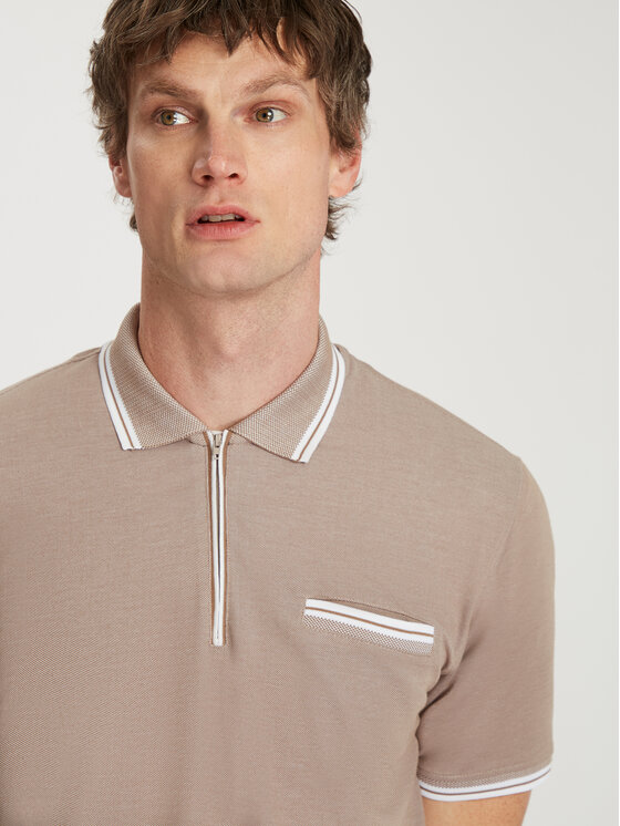 Cross Jeans Cross Jeans Polo 16088-053 Szary Regular Fit