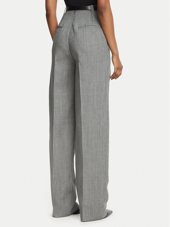 Elisabetta Franchi Elisabetta Franchi Штани з тканини PA-223-67E2-V520 Сірий Over Fit