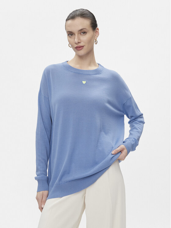 MAX&Co. Sveter Derrik Modrá Relaxed Fit