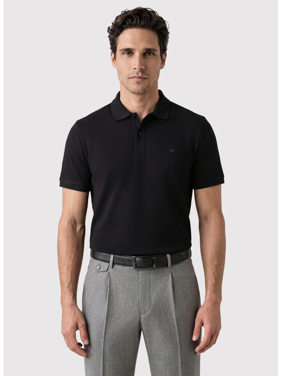 Pako Lorente Pako Lorente Polo P26WF-TX-010 Czarny Straight Fit