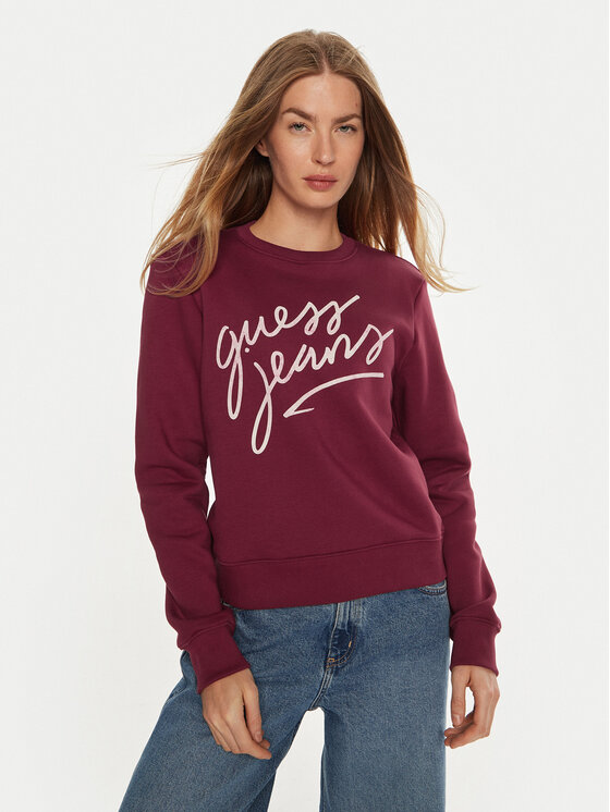 Guess Mikina W4BQ17 KC811 Červená Regular Fit