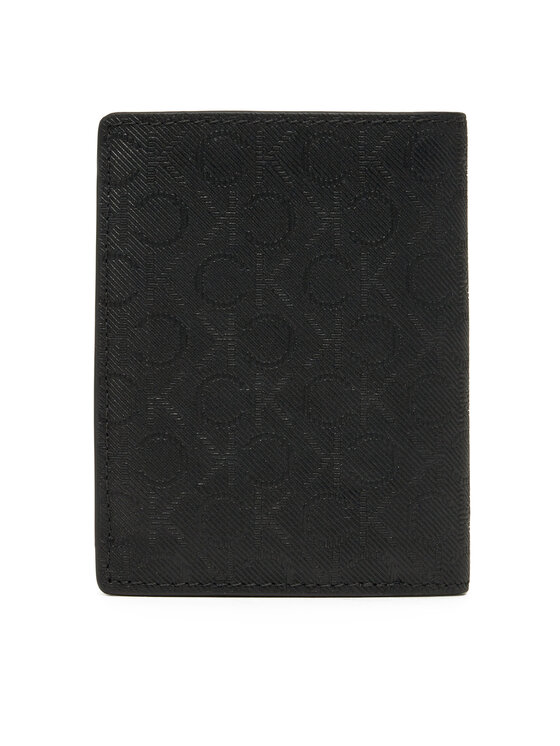 Calvin Klein Calvin Klein Liels vīriešu maks Ck Must Mono Bifold 7cc W/Coi K50K512686 Melns