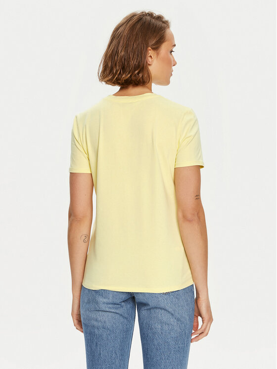 Tommy Hilfiger Tommy Hilfiger T-shirt 1985 WW0WW37877 Giallo Regular Fit