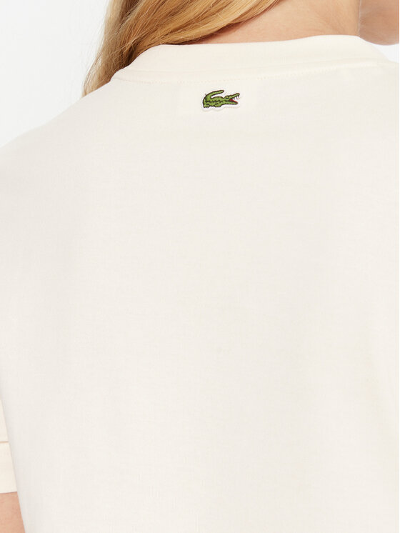 Lacoste Lacoste Tričko TF0355 Béžová Regular Fit