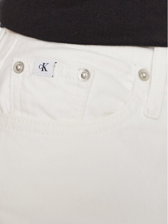Calvin Klein Jeans Calvin Klein Jeans Traperice J20J222765 Bijela Mom Fit