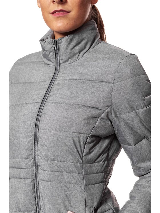 Wrangler Wrangler Kurtka damska SHORT PUFFER Szary Slim Fit
