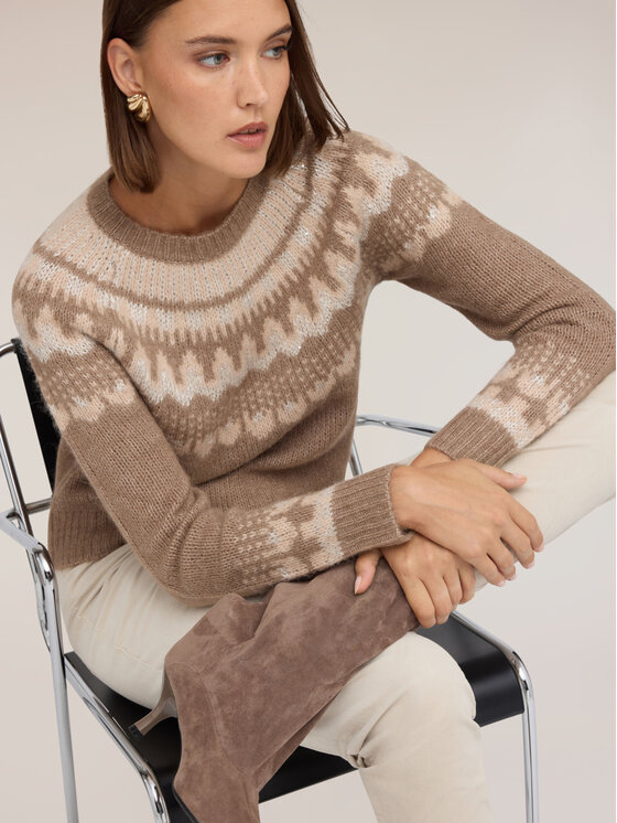 Motivi Motivi Maglione M526W004242N0R2 Crema Regular Fit