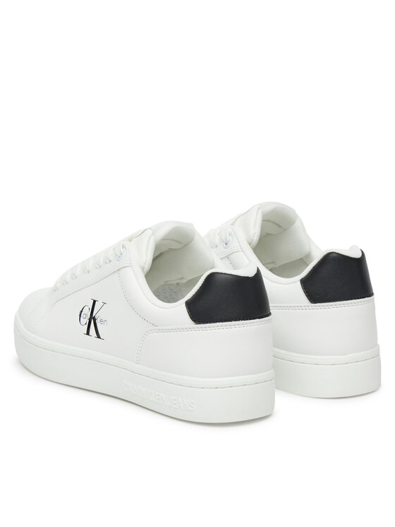 Calvin Klein Jeans Calvin Klein Jeans Sneakersy Classic Cupsole Mono Lth Wn YW0YW01902 Biela