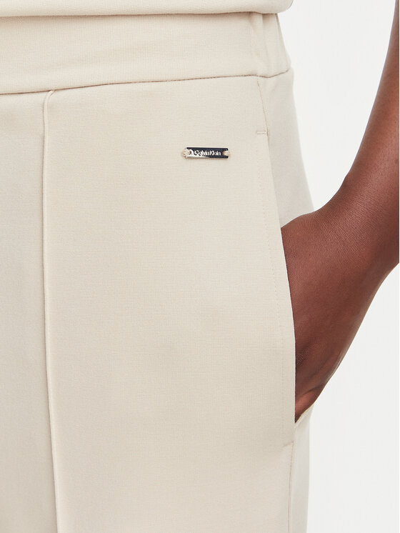 Calvin Klein Calvin Klein Spodnie materiałowe LV044G210G Beżowy Relaxed Fit