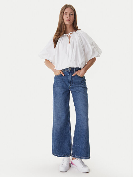 DKNY DKNY Bluzka DJ6W2228 Biały Regular Fit