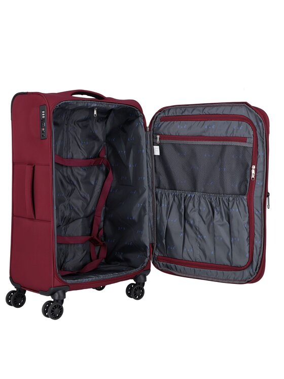 D&N D&N Komplet walizek 310172 Bordowy