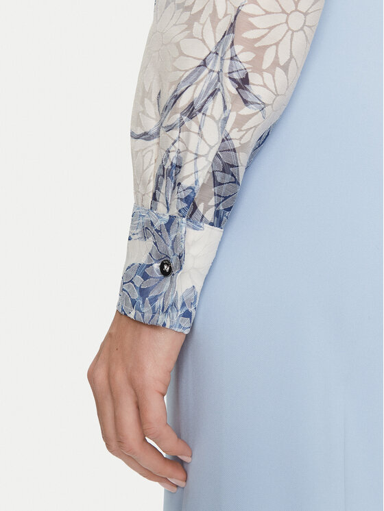 Guess Guess Cămașă W5GH03 WH4K2 Alb Regular Fit