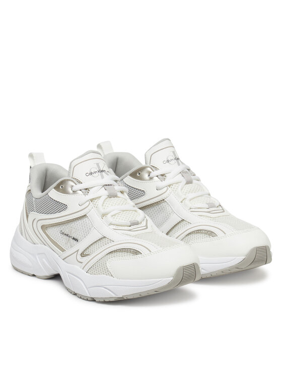 Calvin Klein Jeans Calvin Klein Jeans Sneakersy Retro Tennis Mesh Ml YW0YW01807 Biały