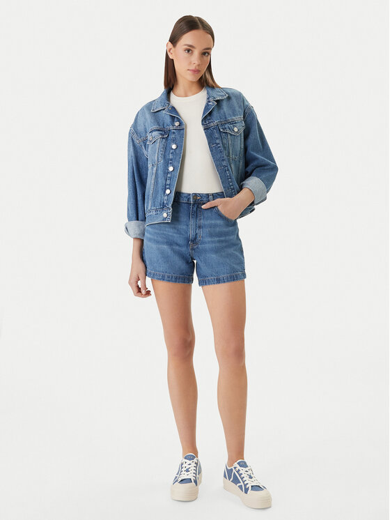 Guess Jeans Guess Jeans Džínsové šortky W5GD0S D5O13 Modrá Regular Fit