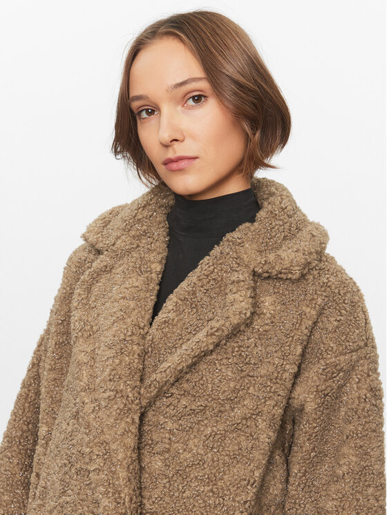 Deha Deha Kožuh D93551 Smeđa Regular Fit
