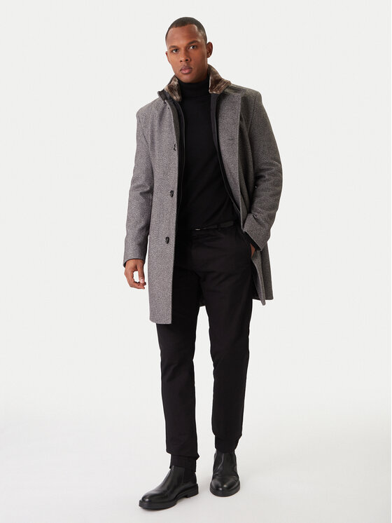 Bugatti Bugatti Παλτό μεταβατικό 821429-84204 M Γκρι Regular Fit