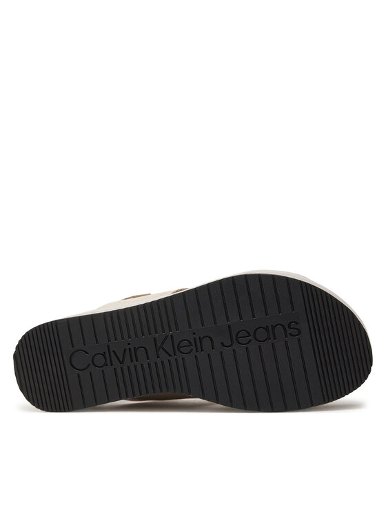 Calvin Klein Jeans Calvin Klein Jeans Sandały Flatform Sandal Sling In Mr YW0YW01362 Beżowy