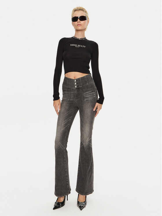 Miss Sixty Miss Sixty Jeans 6L3JJ2670200 Grau Flare Fit