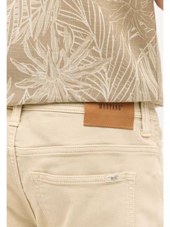 Mustang Mustang Pantaloncini di tessuto CHICAGO SHORTS Z Beige Regular Fit