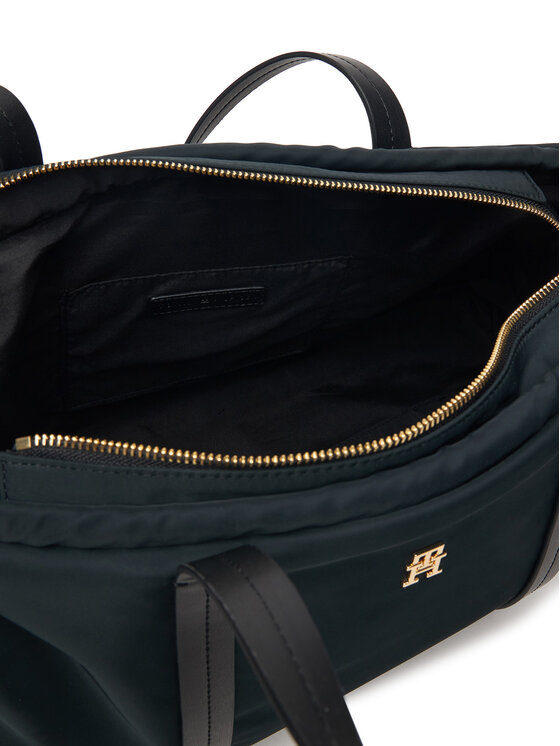Tommy Hilfiger Tommy Hilfiger Τσάντα Th Soft Nylon Hobo AW0AW18994 Μαύρο
