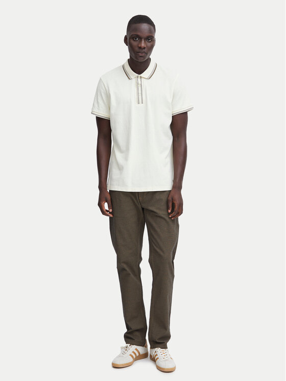 Blend Blend Polokošeľa 20716474 Écru Regular Fit