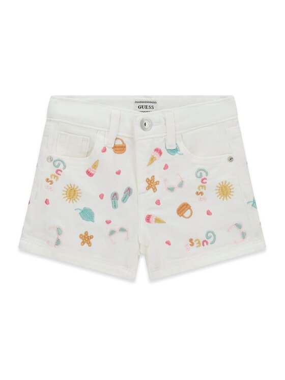 Guess Kids Guess Kids Kalhoty z materiálu 181423 Barevná Regular Fit