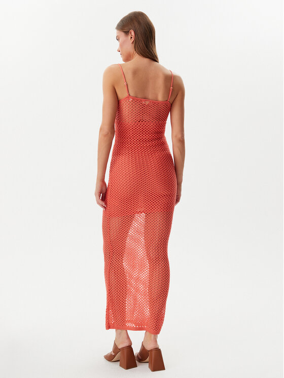 Guess Guess Rochie de vară E5GK07 Z3N30 Coral Regular Fit