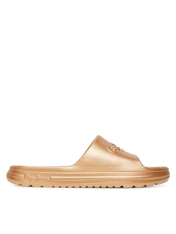 Pepe Jeans Pepe Jeans Klapki Beach Slidemet PLS70165 Złoty