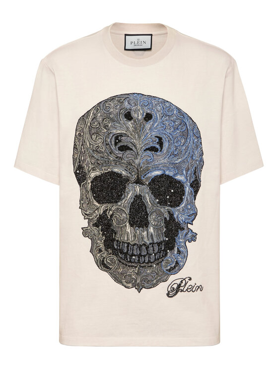 PHILIPP PLEIN PHILIPP PLEIN T-Shirt 27051 Biały Regular Fit