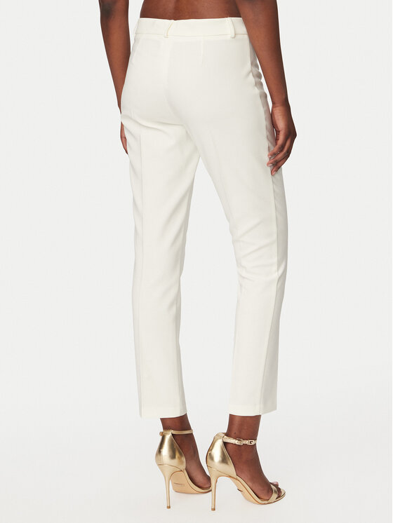 Rinascimento Rinascimento Pantaloni di tessuto CFC0128650003 Bianco Regular Fit