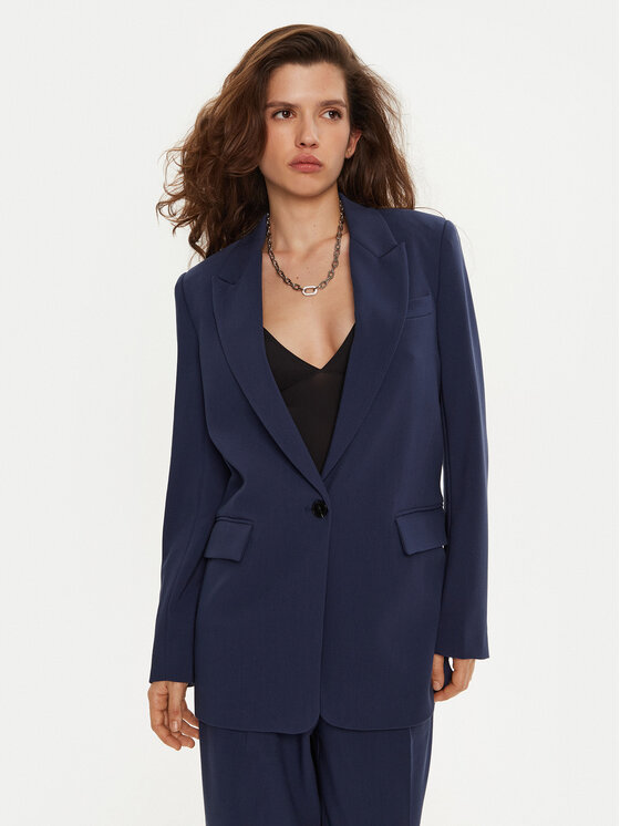 Bruuns Bazaar Bruuns Bazaar Zakó Cindy BBW2548 Sötétkék Loose Fit