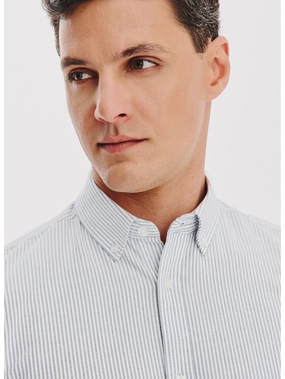 Pako Lorente Pako Lorente Koszula P25WF-1X-004 Szary Slim Fit