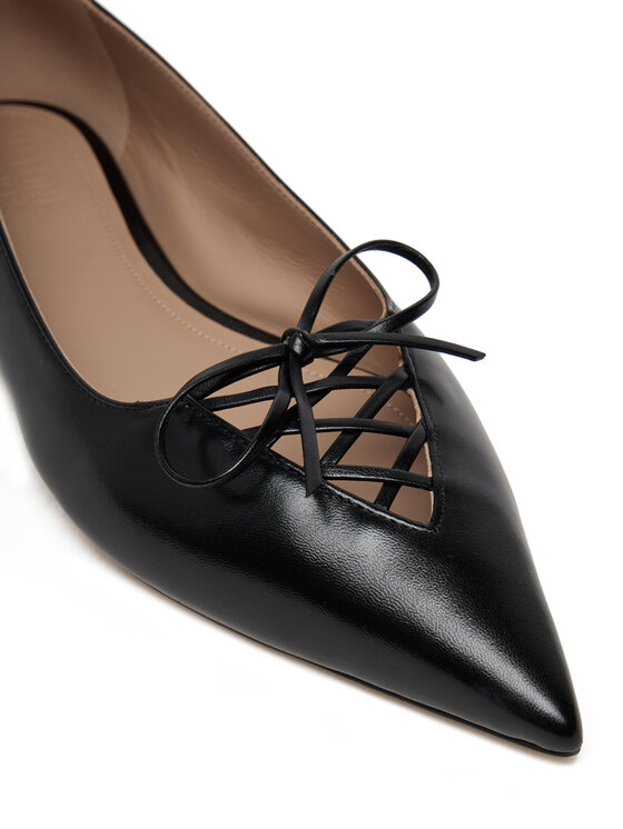 MALONE SOULIERS MALONE SOULIERS Baleriny Hedy Flat 10-4 Czarny